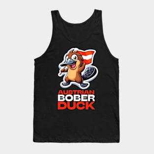 Austrian Bober Duck | Funny Platypus Humor | Bóbr | Polish Beaver | Meme from Poland | Slav | Slavic Tank Top